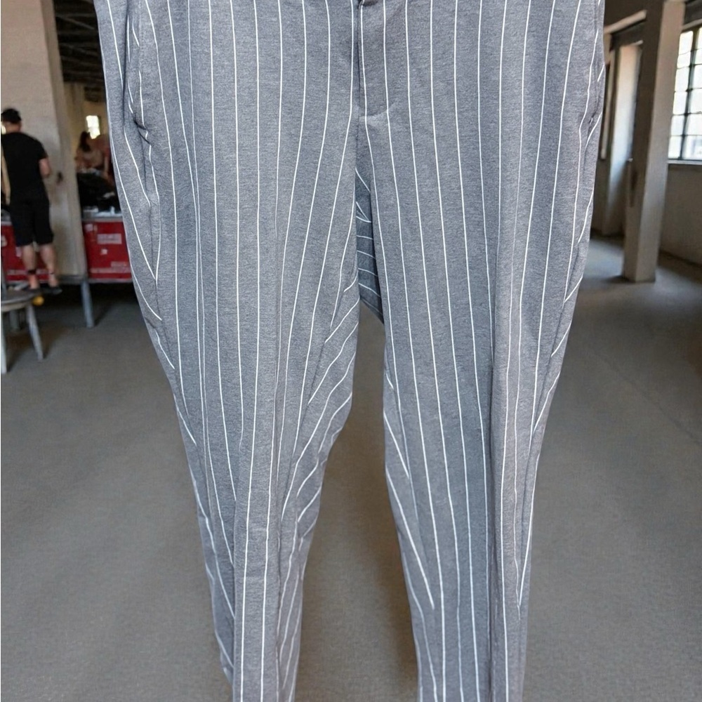 Torrid Charcoal Pinstripe Cropped Pants